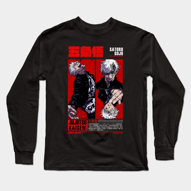 GOJO - The Strongest Sorcerer | Long Sleeve T-Shirt by Black Kitsune Argentina